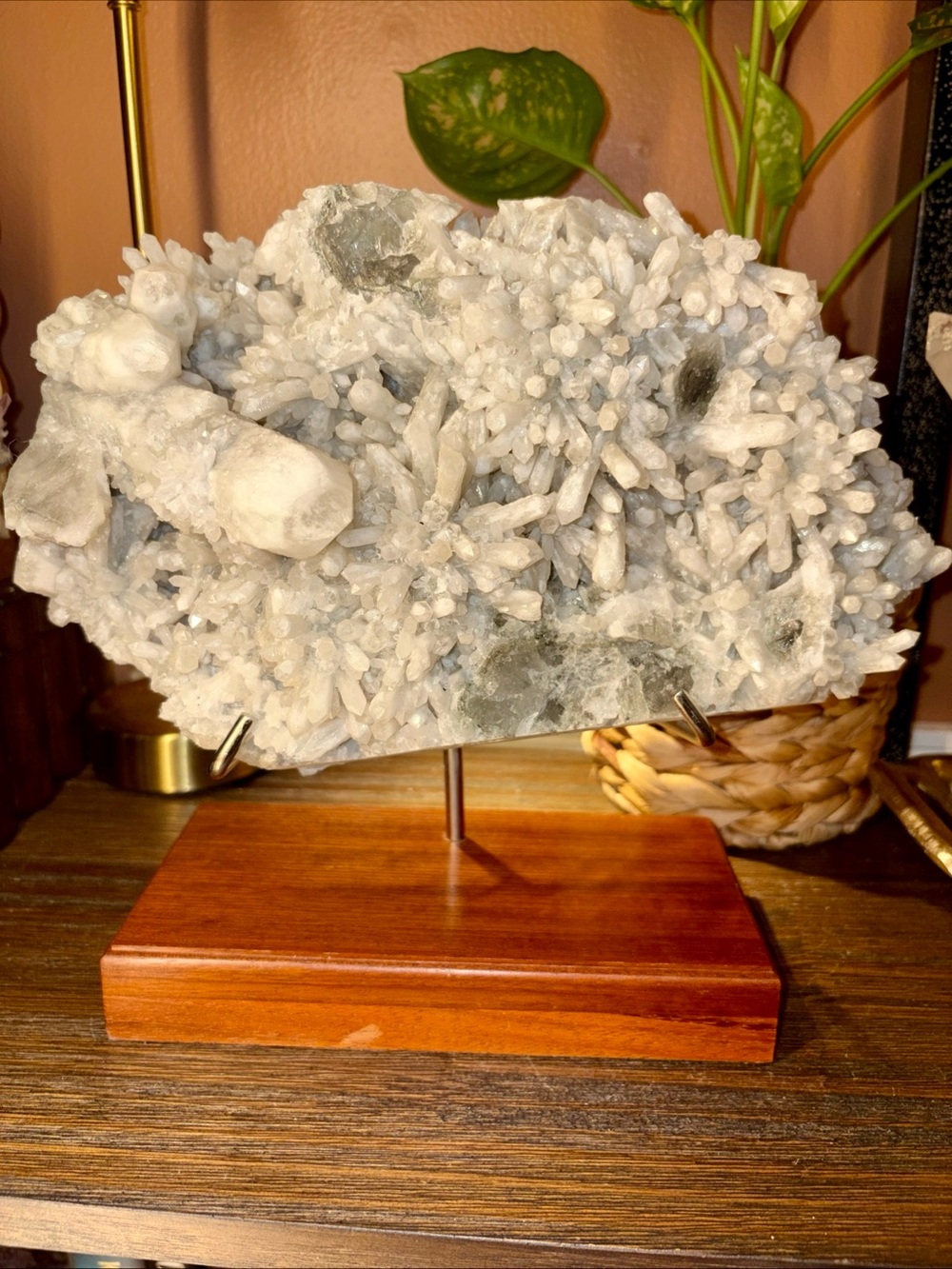 HUGE Statement Candle Quartz Cluster